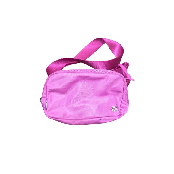 Lululemon Pink Everywhere Bag Crossbody Bag Adjustable Strap Nylon O/S - Picture 1 of 8